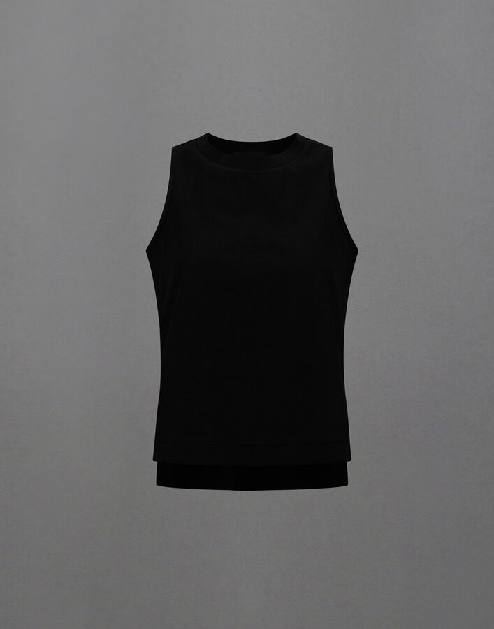 Herno LAMINAR TOP IN LIGHT MERCERISED COTTON Black JG00060DL521329300