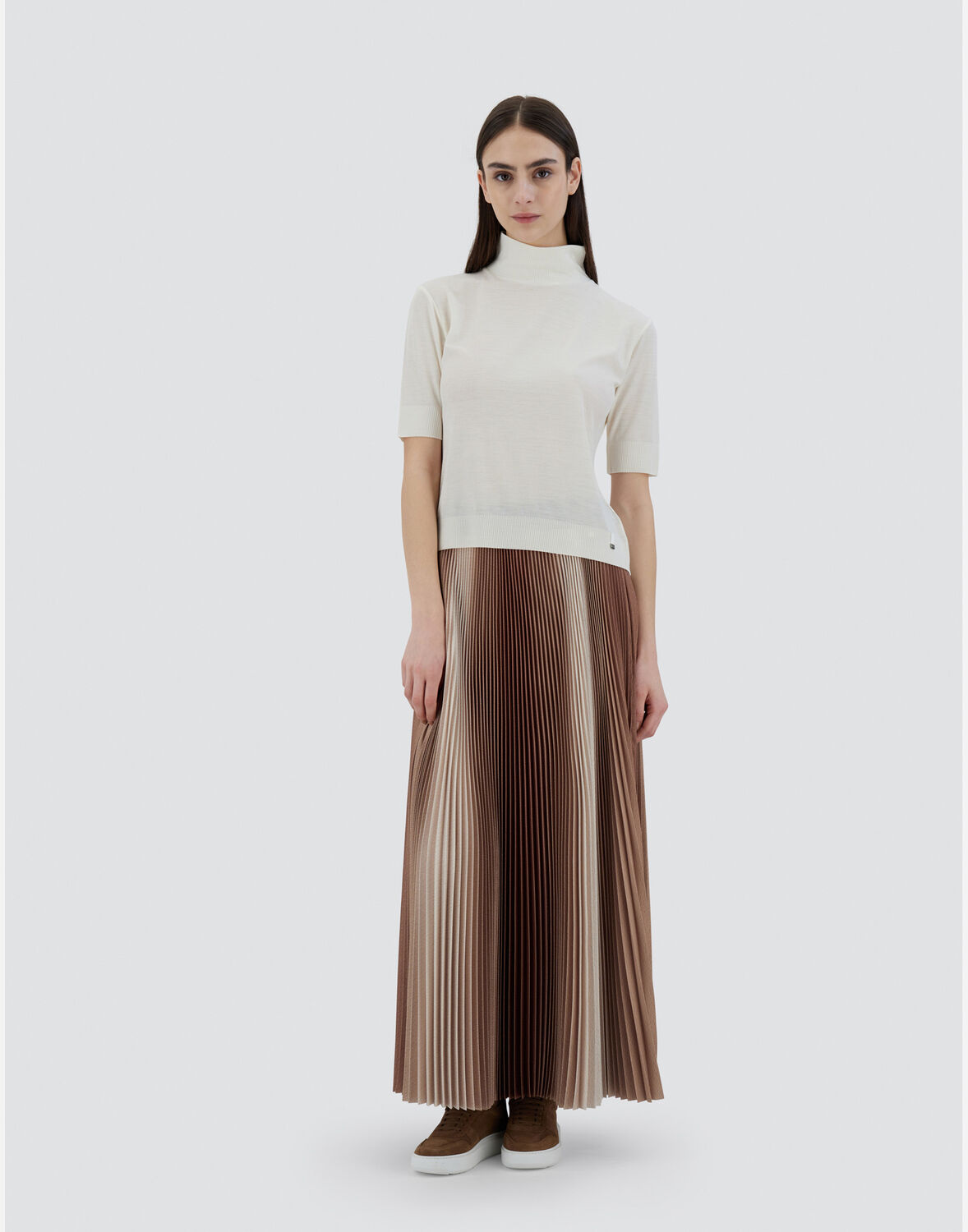 Herno ファインウールジャージー ニットトップス In White