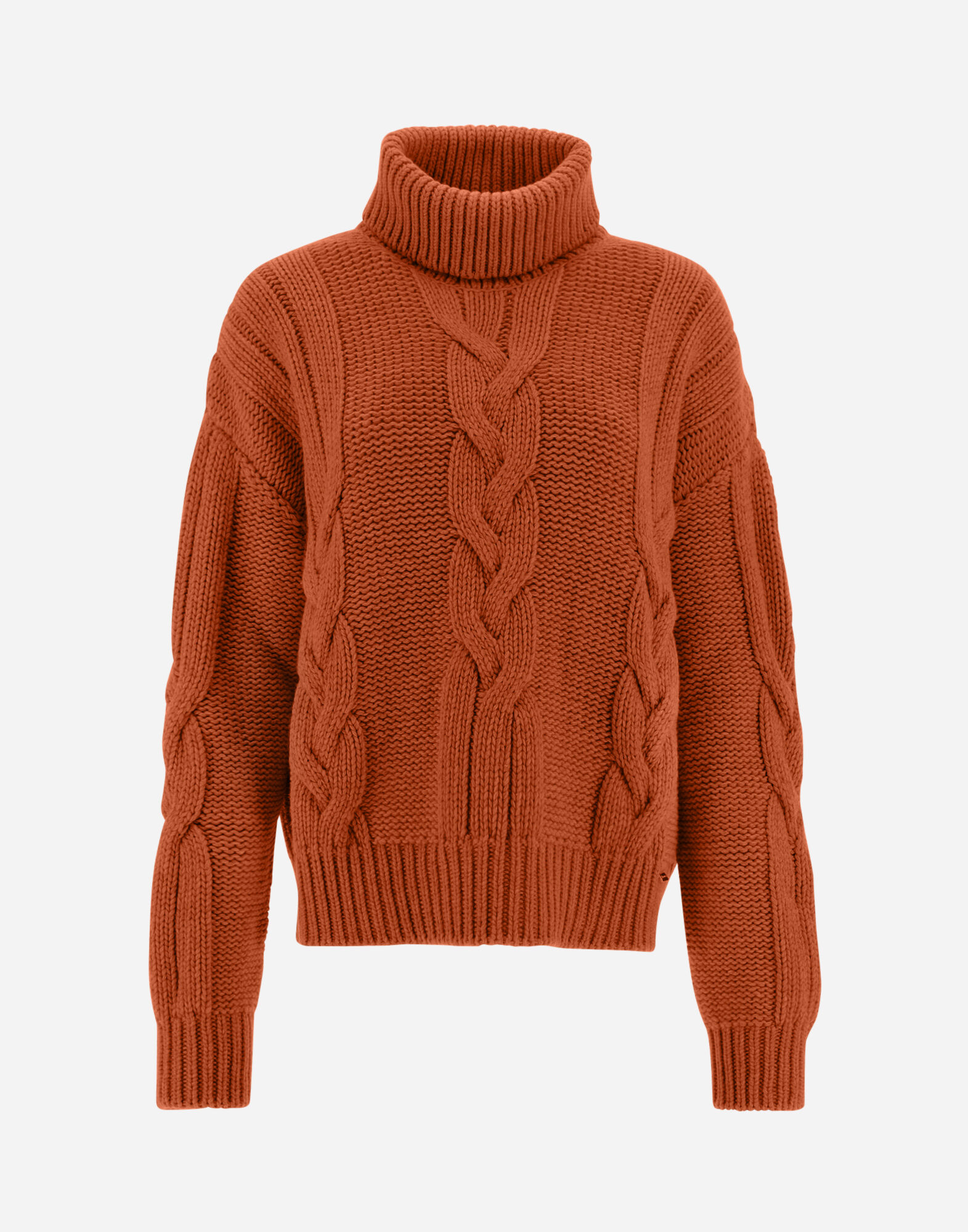 DOLCEVITA LANA CON TRECCE en Orange pour femme Herno