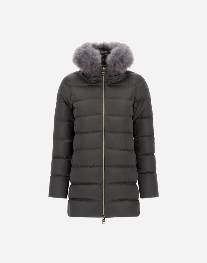 Herno A-SHAPE JACKET IN SATIN Grey PI002182D12170Z9480