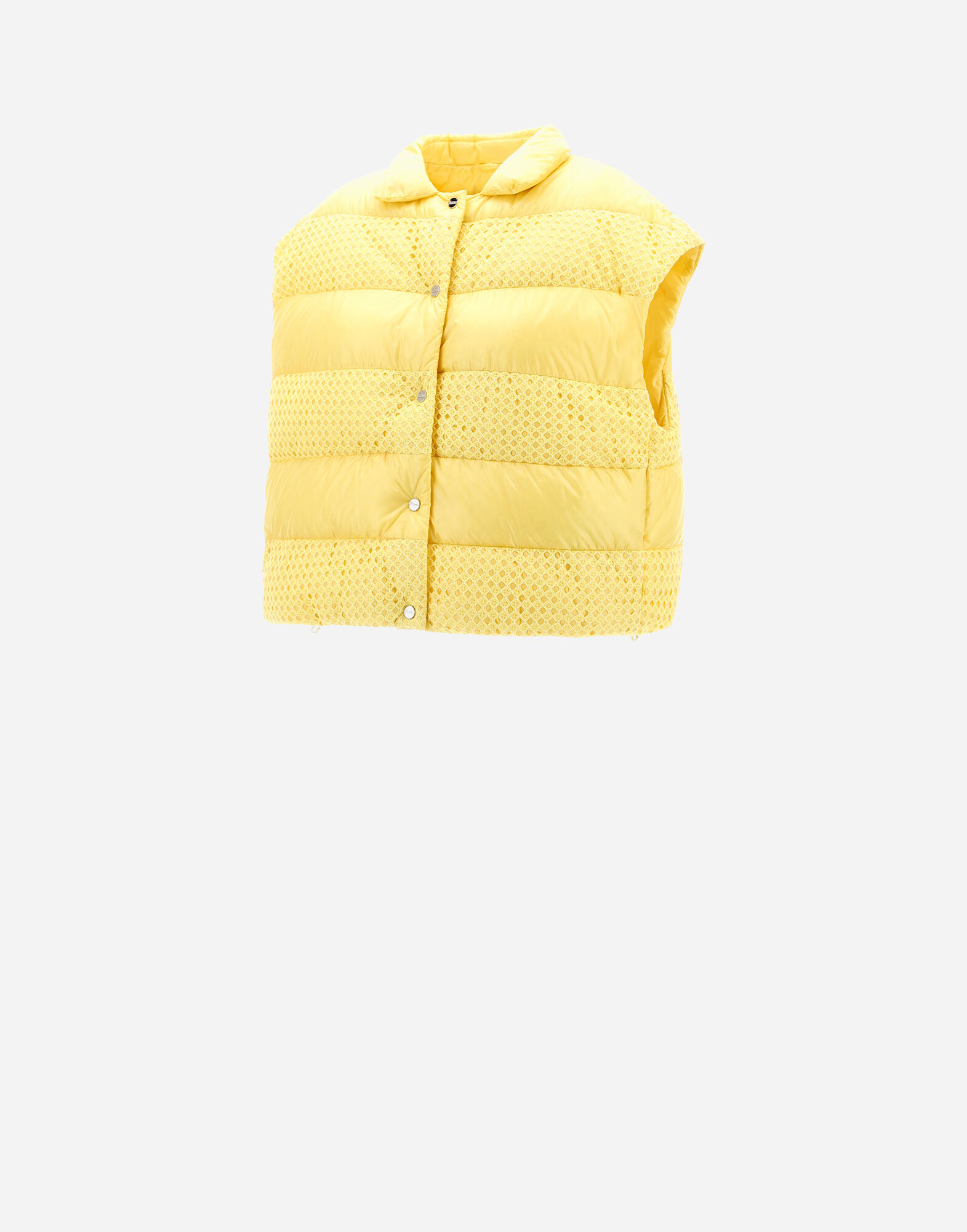 Herno Kids padded hooded gilet - Yellow