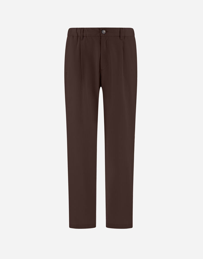Herno TROUSERS IN COTTON GABARDINE STRETCH Brown PT000186U13286S8800