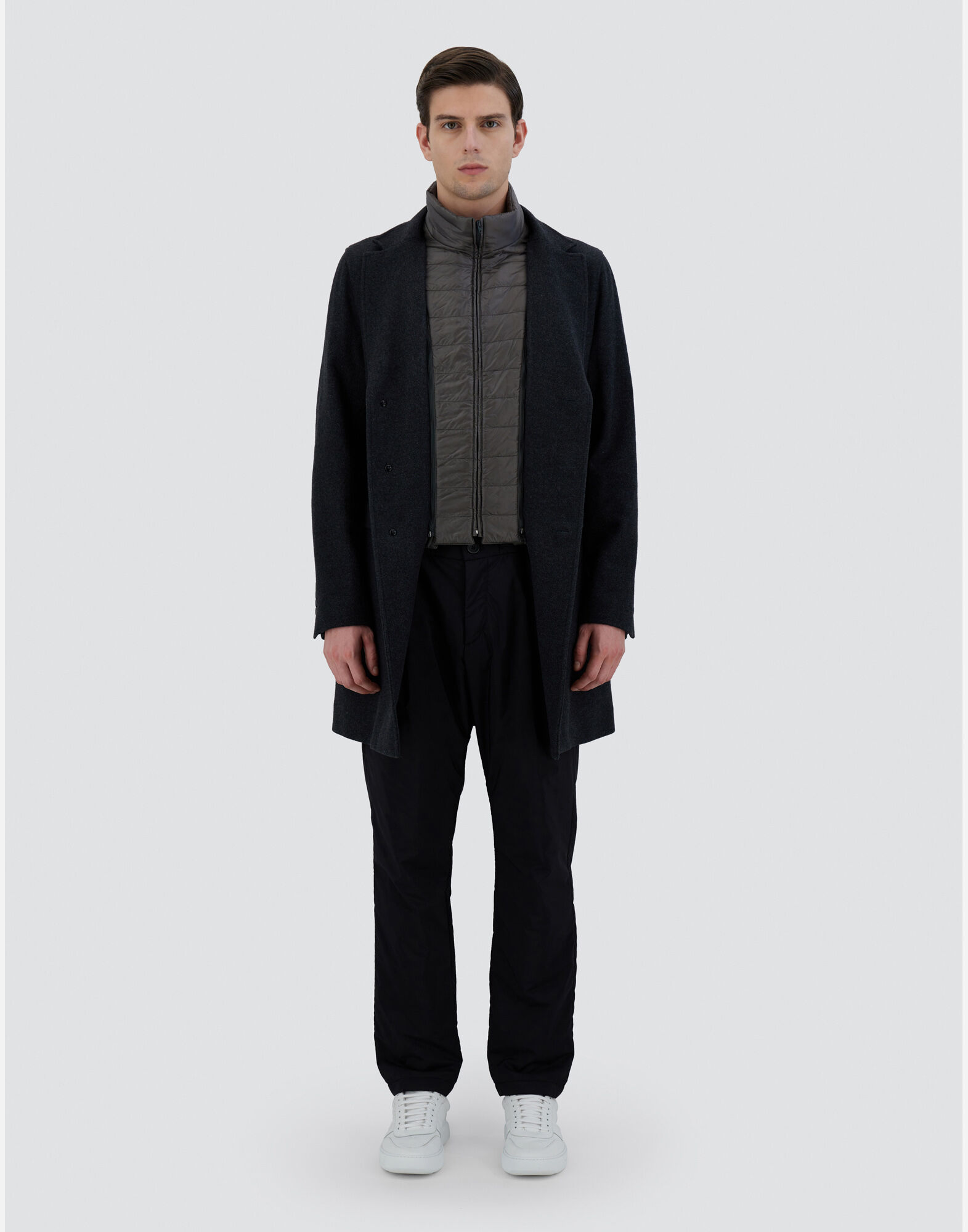 Herno black coat sales