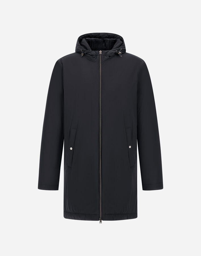 Herno RESORT PARKA IN TRAVEL NYLON PONENTE Dark Blue PA00030UR12387SZ9280