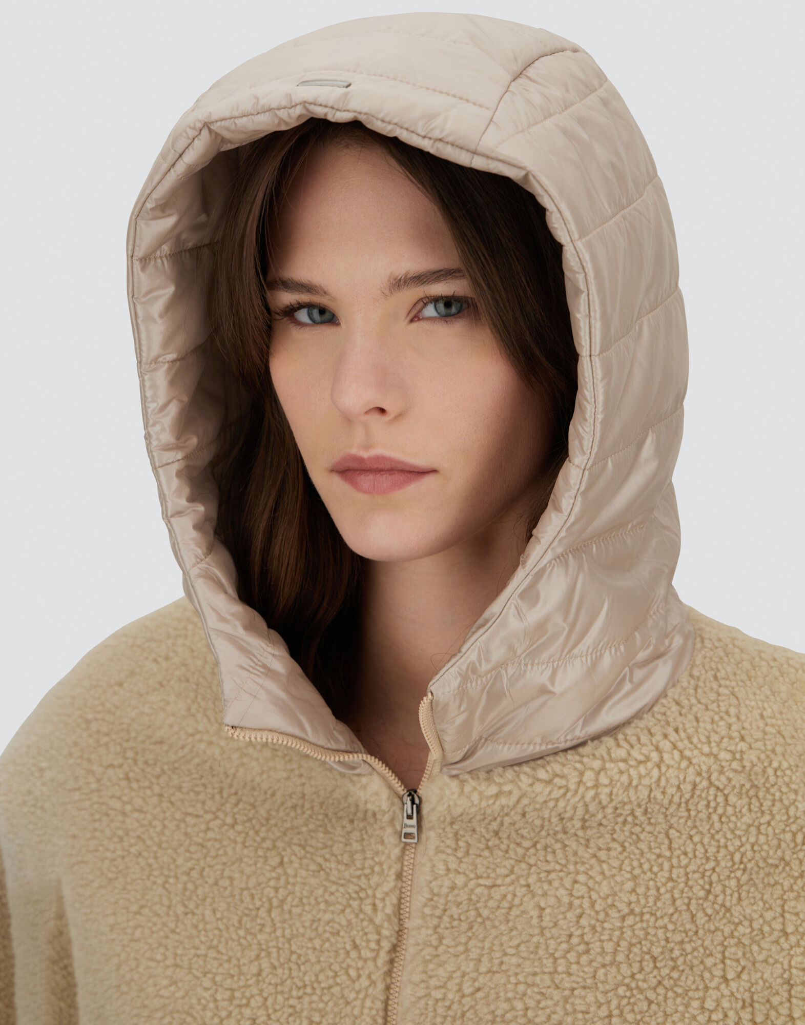 レディース テディ&ナイロンウルトラライト ジャケット シャンティイ