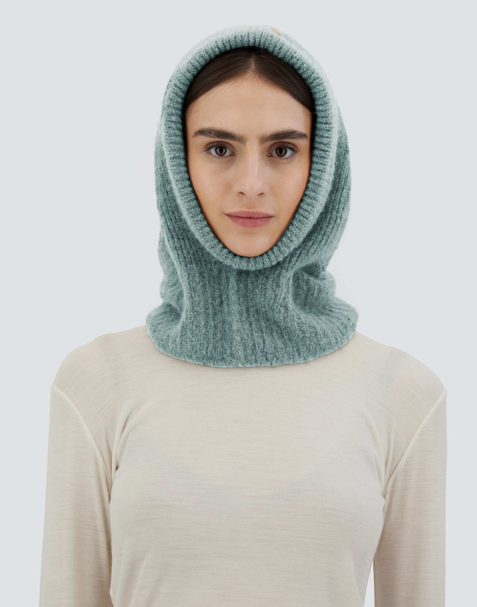 palomawool バラクラバ PALOMA WOOL | COUCOU BALACLAVA / BLUE ウールニットバラクラバ – STOCK