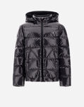 Herno BOMBER JACKET IN GLOSS Iron PI000011X12220Z9487