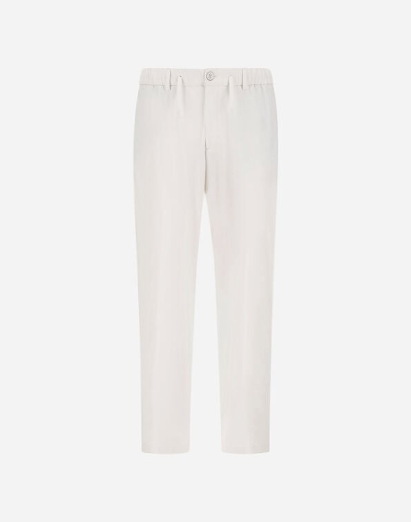 Herno TROUSERS IN WRINKLED STRETCH NYLON White PT000162U12781S1000