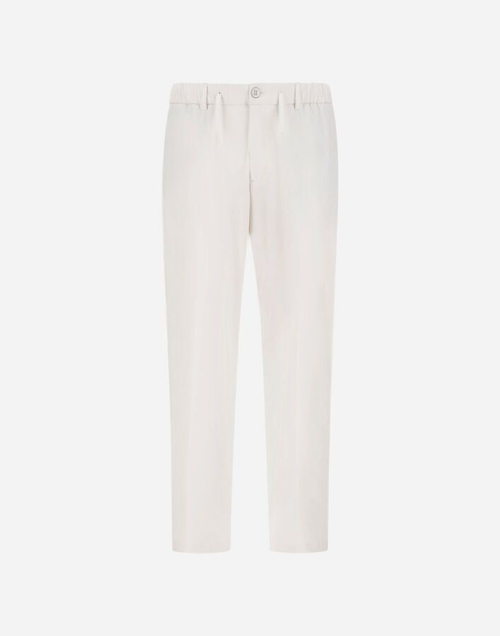 Herno TROUSERS IN WRINKLED STRETCH NYLON White PT000162U12781S1000