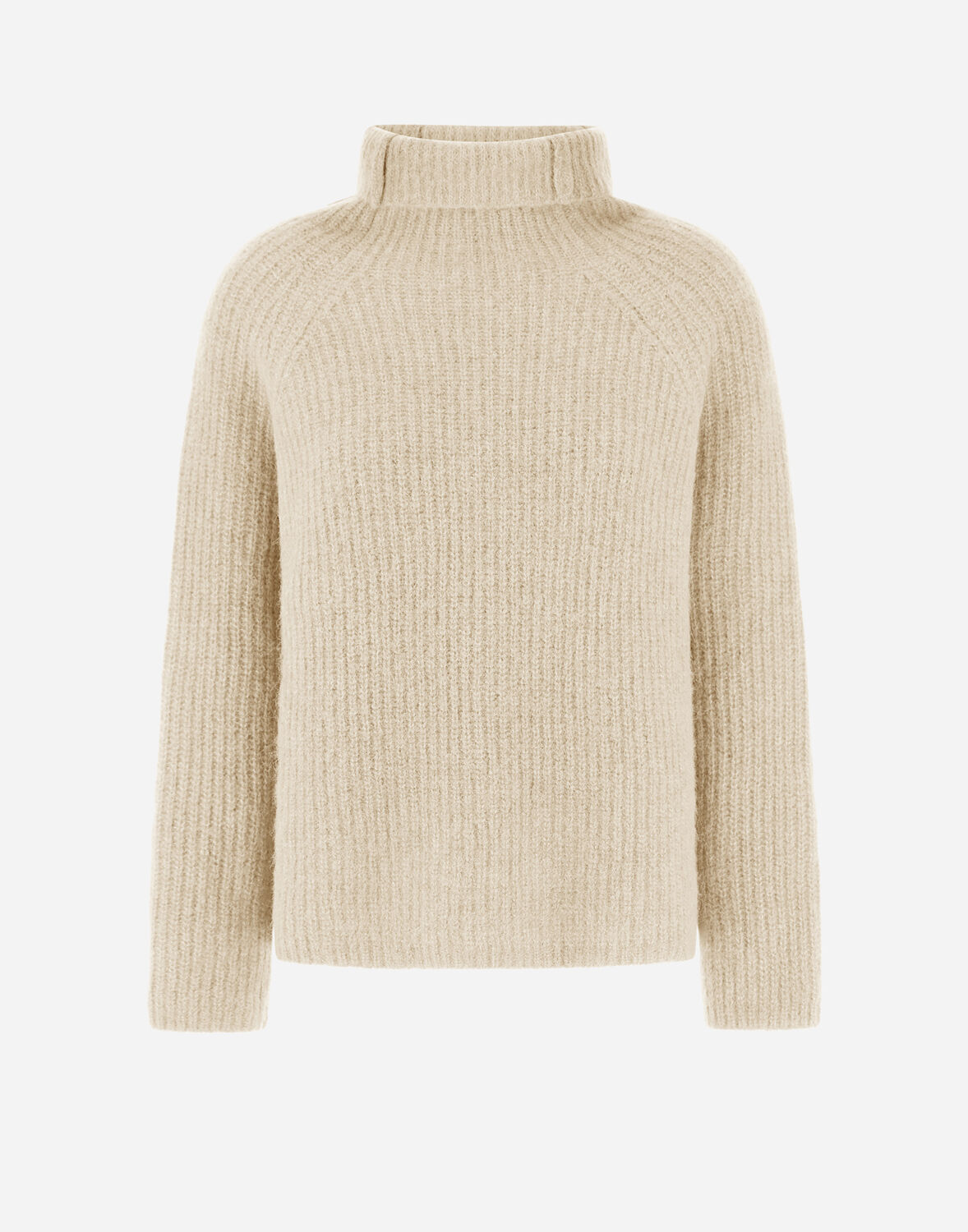 Herno プレーン アルパカ ウール ニットトップス In Cream