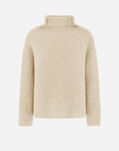 Herno SWEATER IN PLAIN ALPACA WOOL Cream ML000028D702341010
