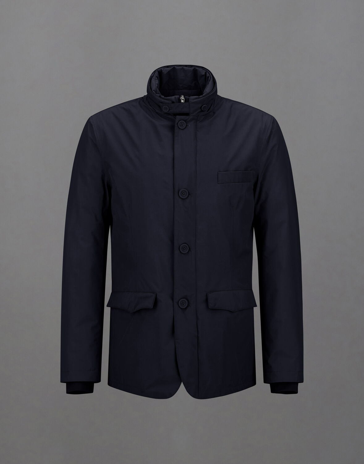 Herno Laminar Blazer In 2 Layers Gore-tex In Blue