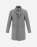 Herno SEATTLE COAT WITH DETACHABLE BIB IN NYLON ULTRALIGHT Grey CA0106U333069400