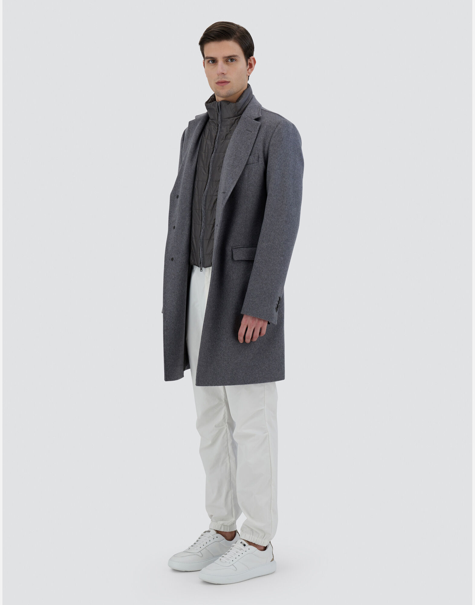 Herno bibbed top topcoat