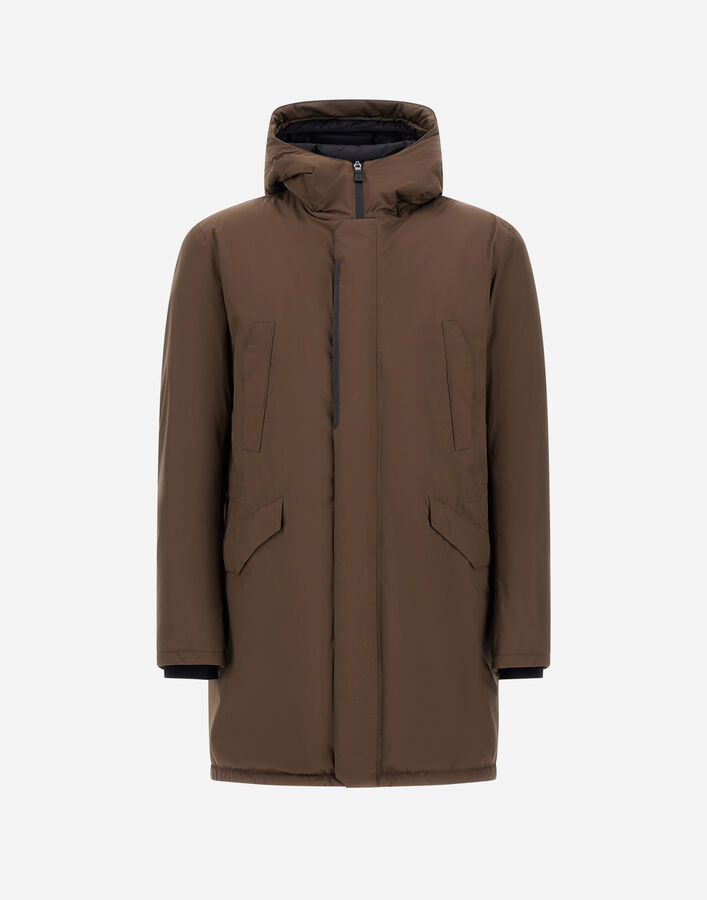 Herno LONG PARKA IN 2-LAYER WINDSTOPPER Green PI001245U128407400