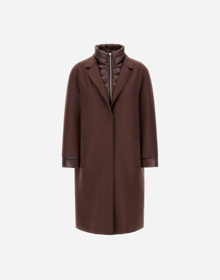Herno confezioni di lusso cotton Check single belted coat coat C-TK 5510 beige