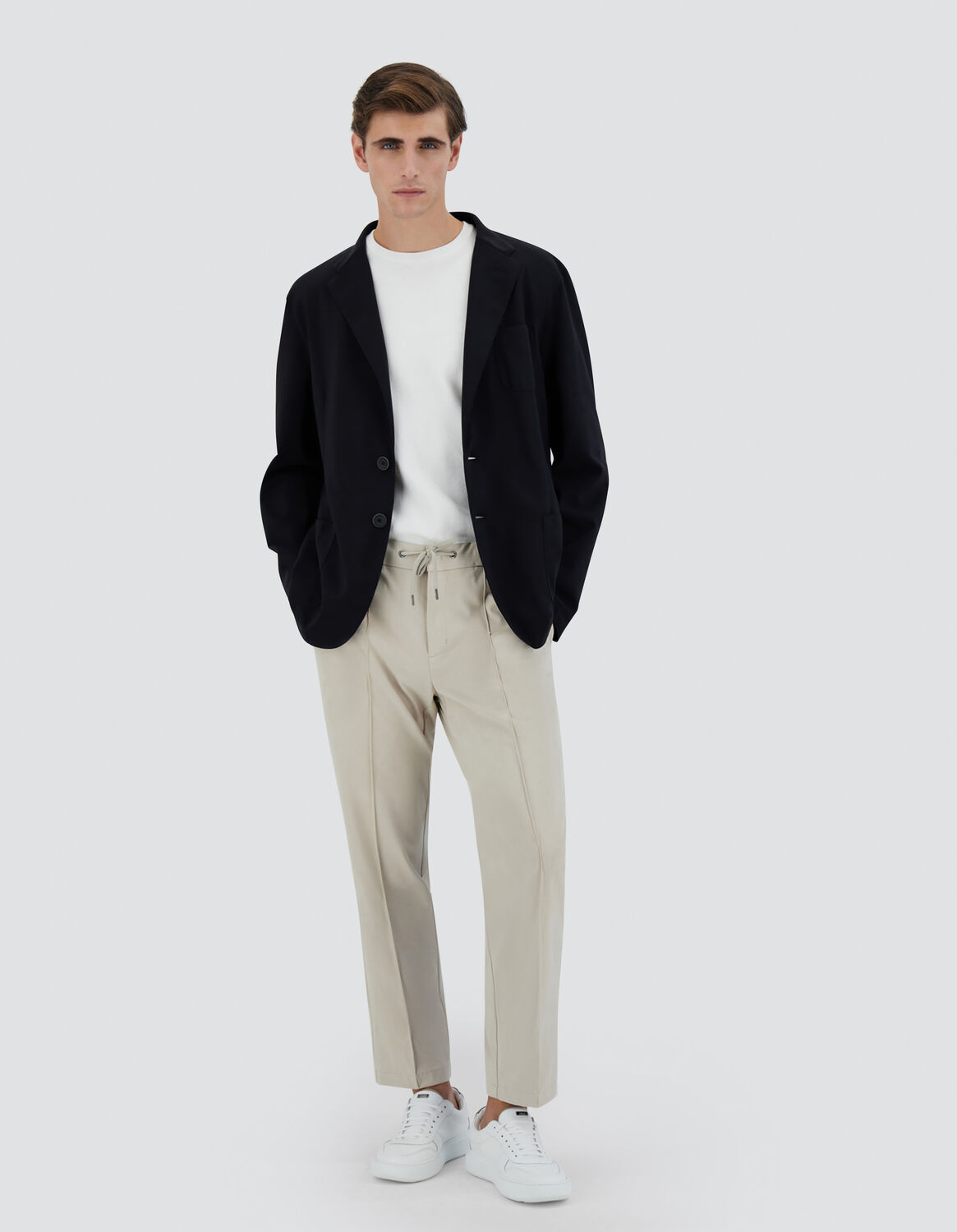 Herno Plain Single-breasted Tailored Blazer In Black