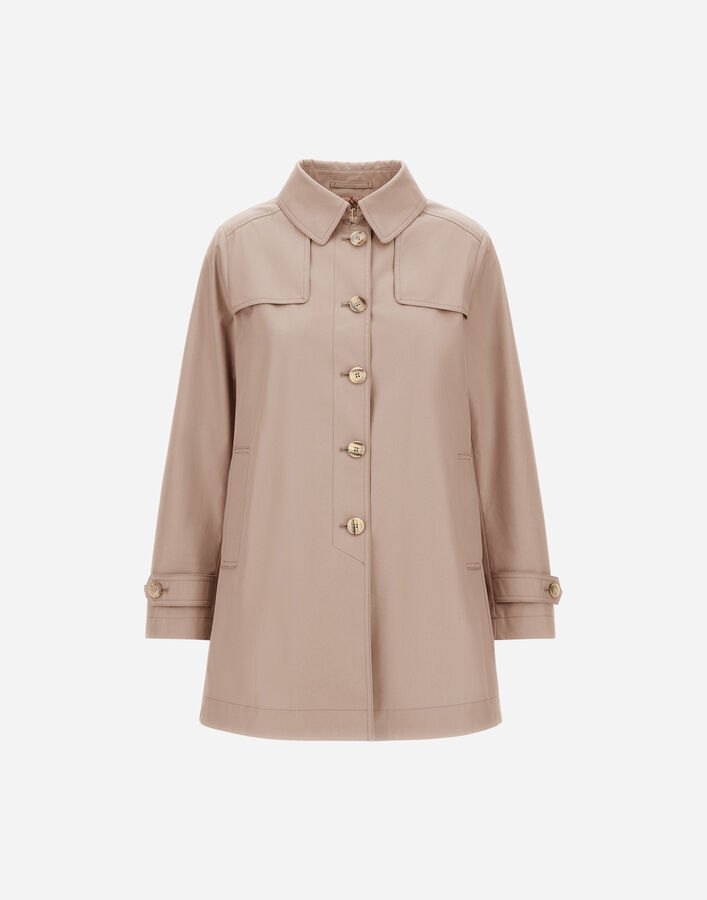 Herno TRENCH COAT IN DEAN AND MONOGRAM Dove Grey GC000567D132382720