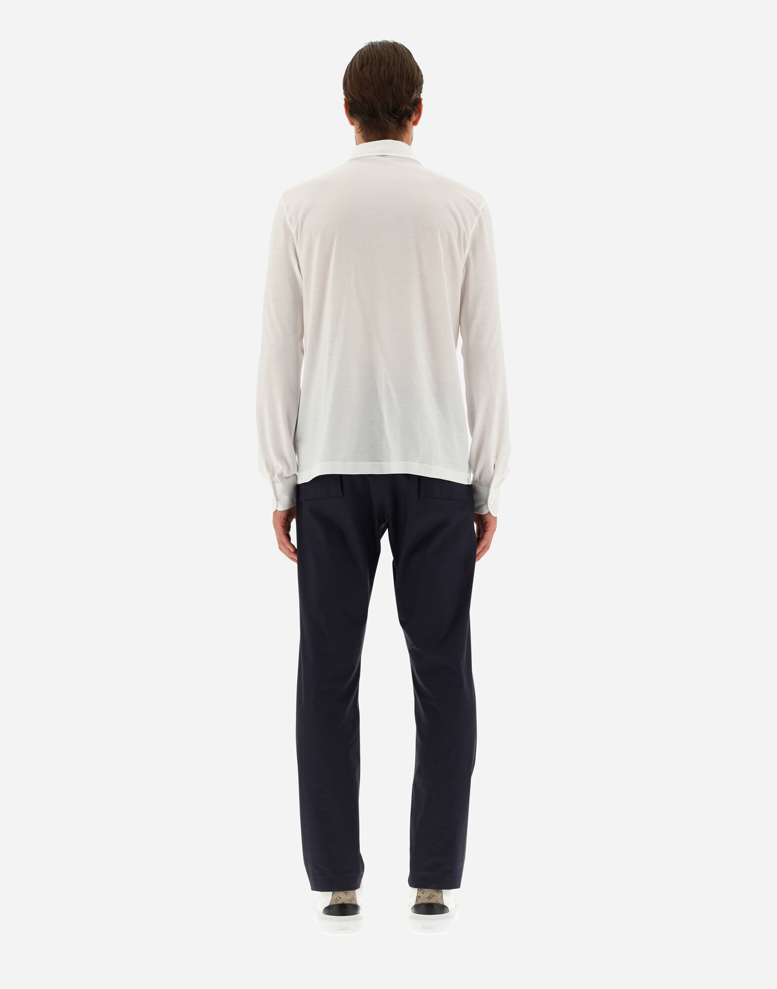 CAMICIA IN JERSEY CREPE in Bianco da Uomo Herno