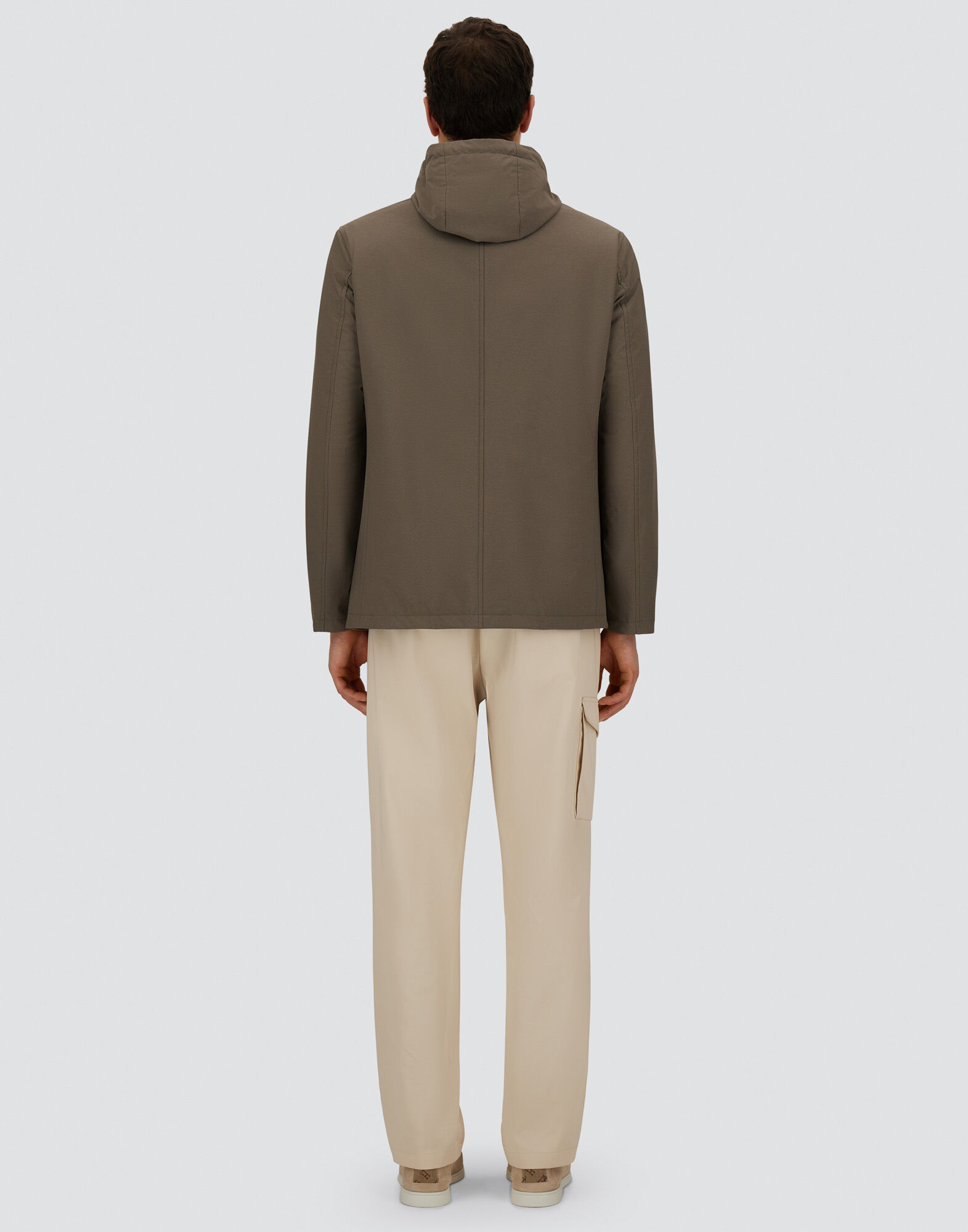 RESORT BLAZER IN NYLON COMFORT STRETCH in Dark Taupe for Men