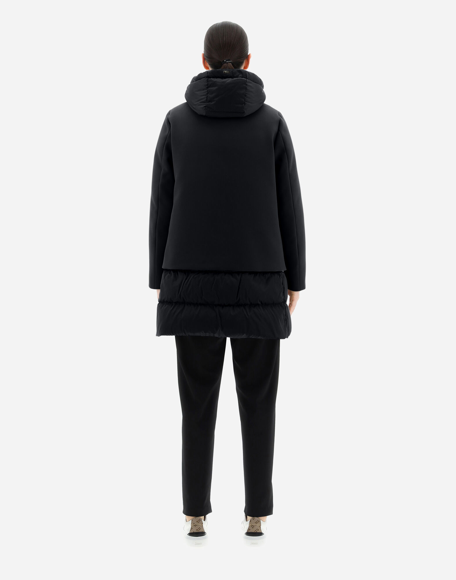PIUMINO NEW CITY GLAMOUR RASO HD in Black for Women Herno