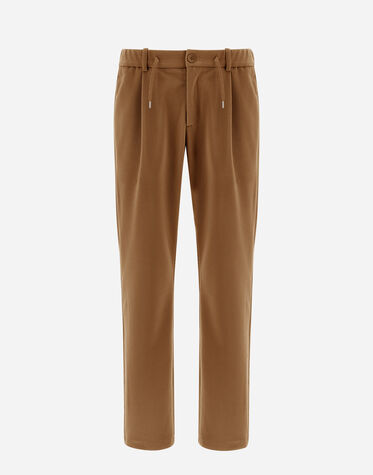 メンズ リネンベルベット パンツ キャメル | Herno® (ヘルノ)