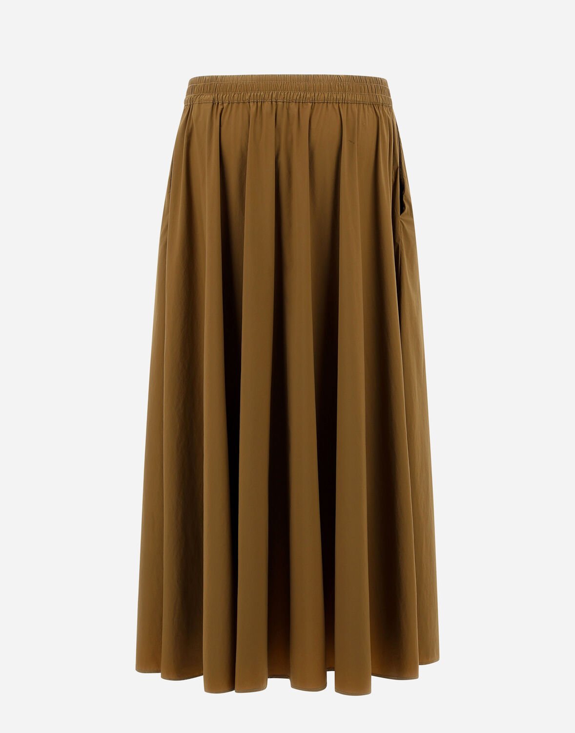 Shop Herno Skirt In Light Nylon Stretch In Copper