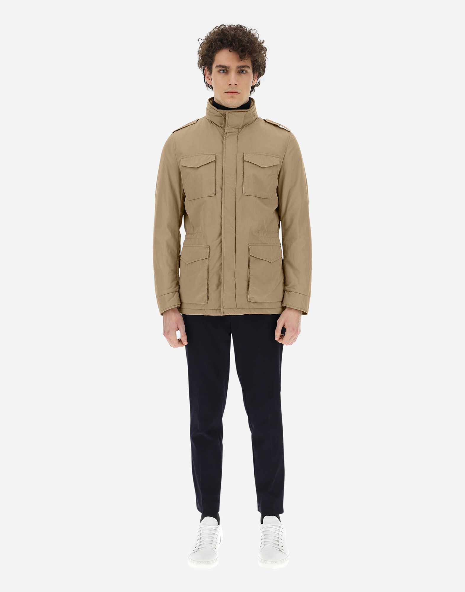 WASHED NYLON FIELD JACKET