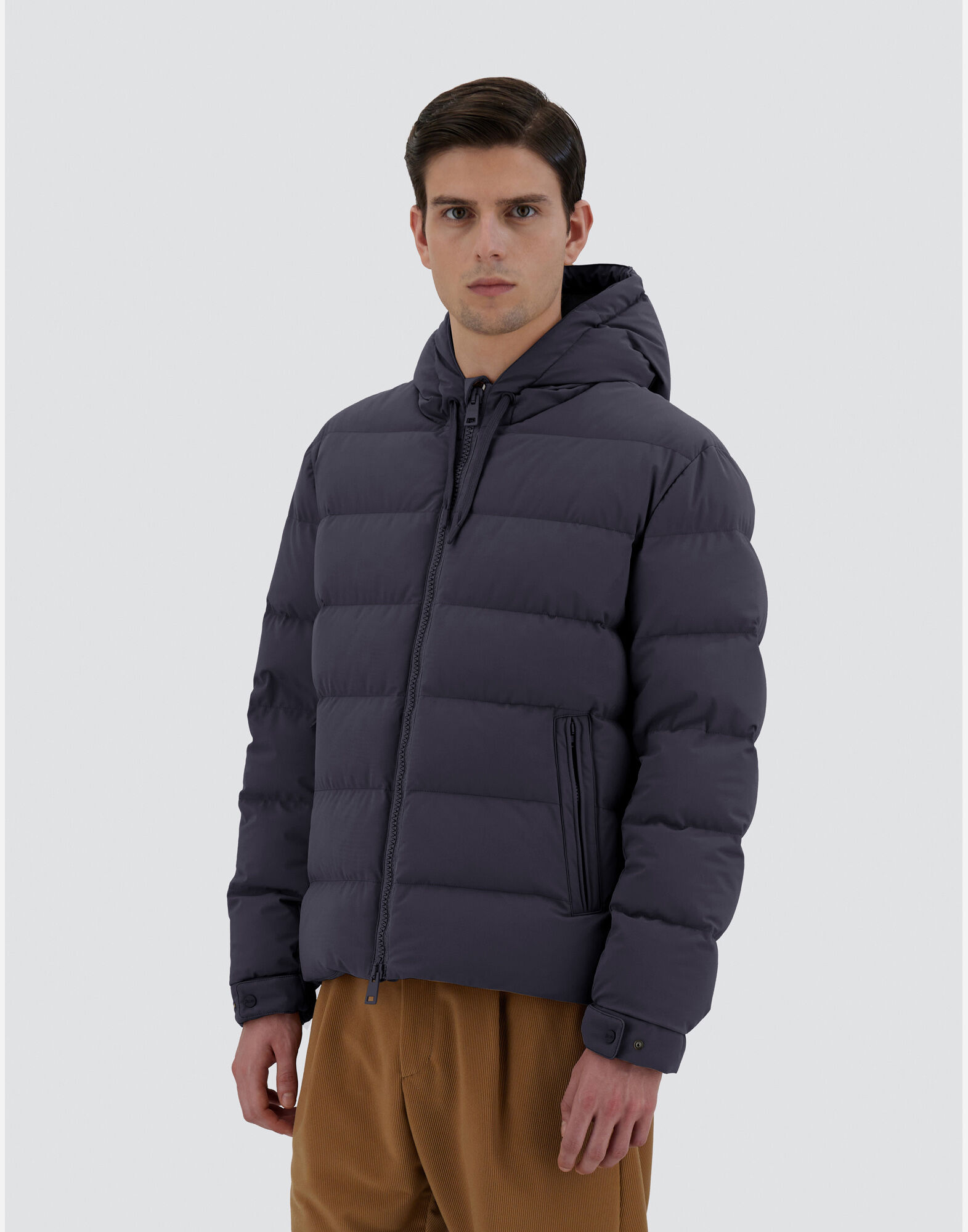 Sweater puffer jacket top