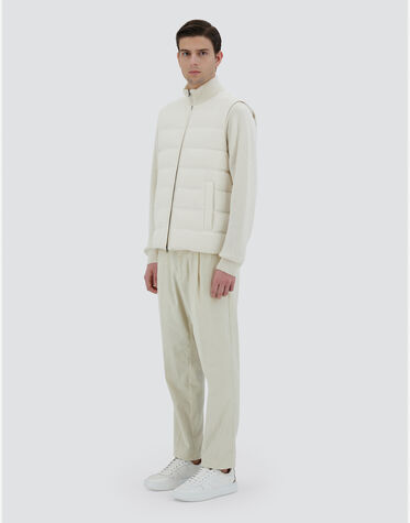メンズ カシミヤ シルク ニット ベスト アイボリー | Herno® (ヘルノ)