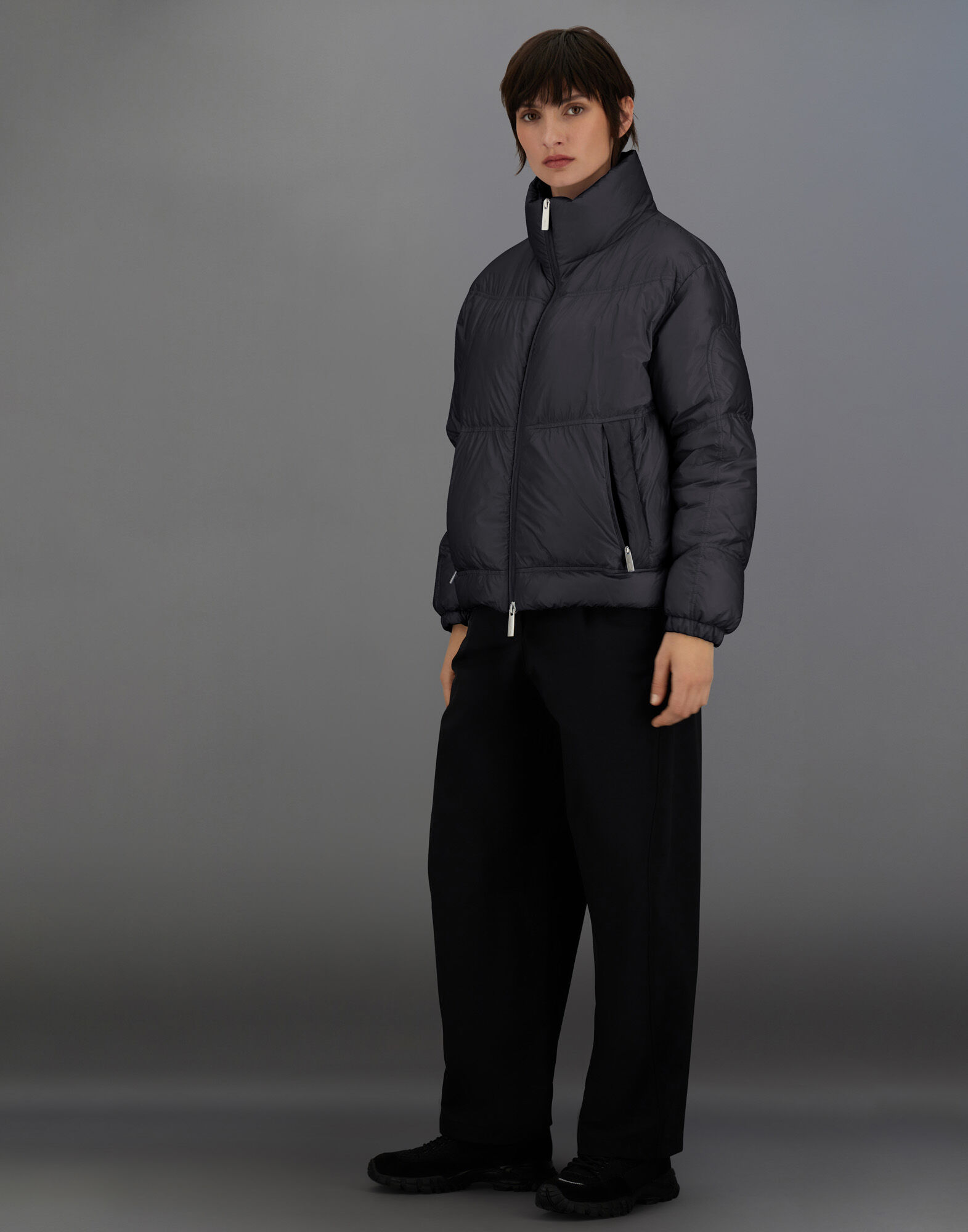 LAMINAR JACKET IN QUILTED RIPSTOP in Black | Herno®