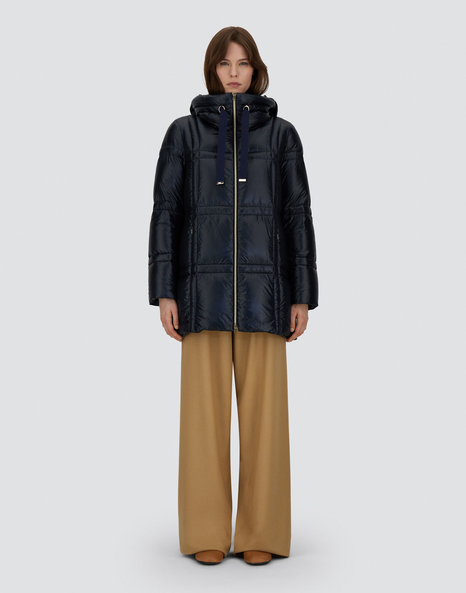 A-SHAPE JACKET IN NYLON ULTRALIGHT in Navy Blue for Women | Herno®