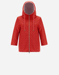 Herno NYLON MONOGRAM CAPE REVERSIBLE TECHNO TAFFETA Red GI0131D122896050