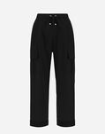 Herno NEW TECHNO TAFFETA' CARGO TROUSERS Black PT000044D124839300