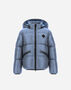 Herno JACKET WITH REMOVABLE HOOD IN NYLON ULTRALIGHT Light Blue/Grey PI000160B12020Z9097
