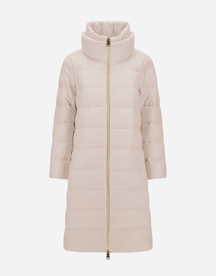 Herno LONG JACKET IN CASHMERE, SILK AND SATIN Chantilly PI002175D380871985