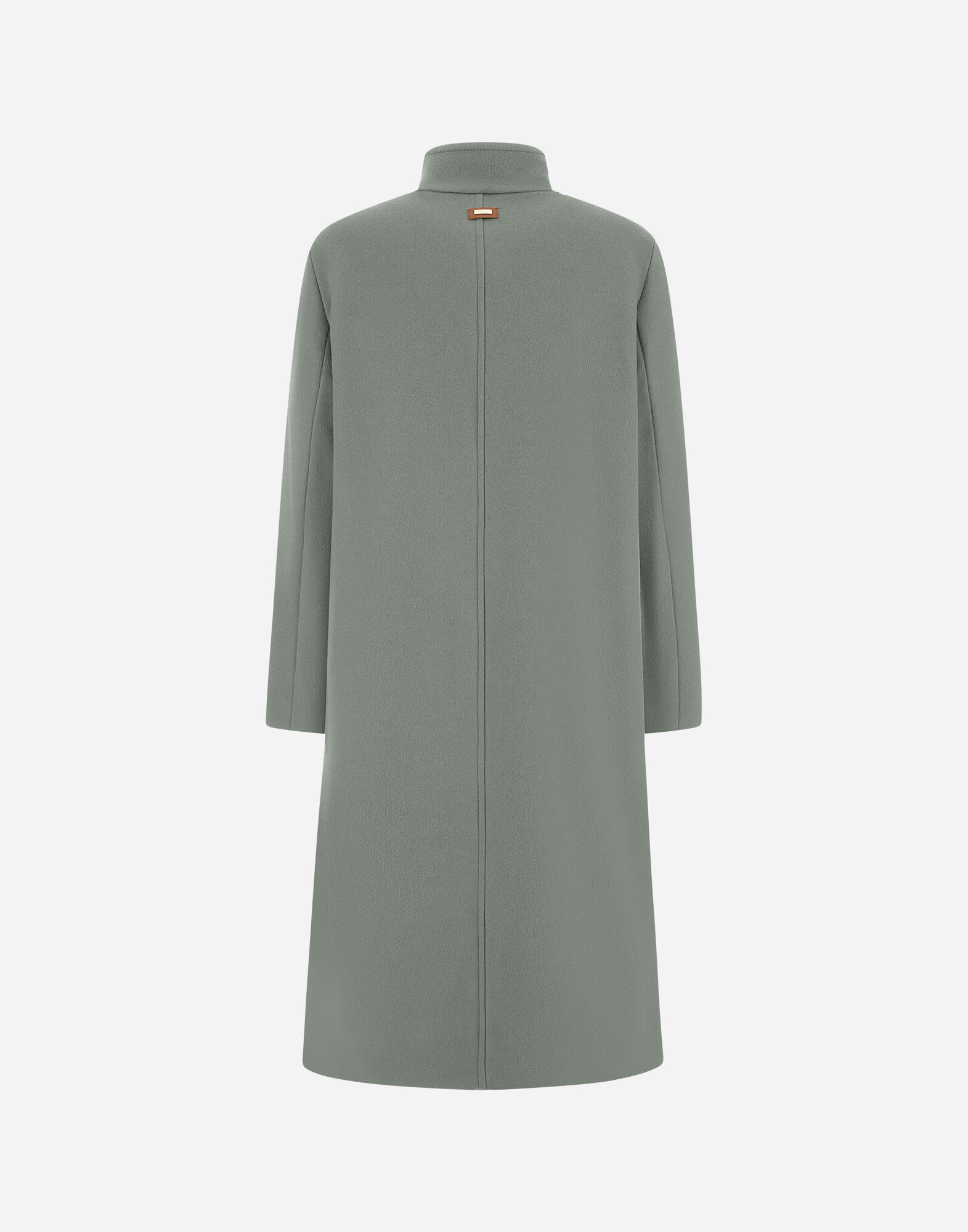 レディース ラグジュアリーウール ハイネックコート セージ | Herno