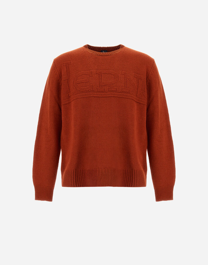 Herno SWEATER IN 100% WOOL Orange MG000192U701005510
