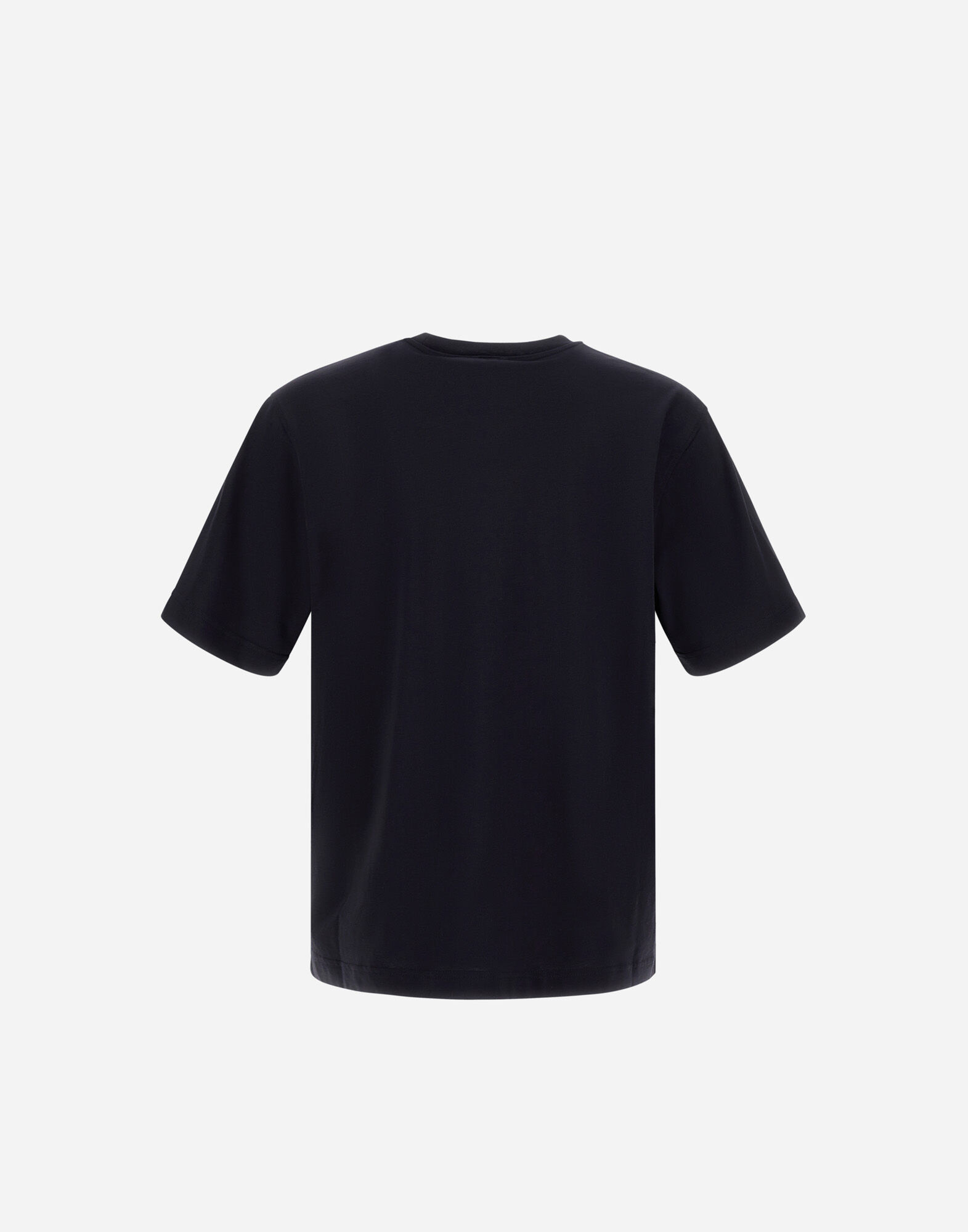 Herno Tシャツ　サイズ50ブラック メンズ リゾート ピュア コットン ジャージー Tシャツ ネイビーブルー