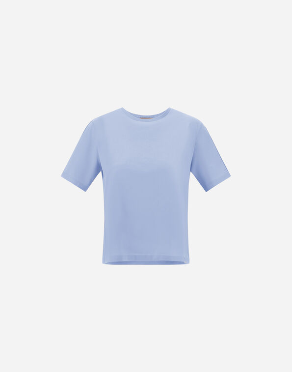Herno RESORT T-SHIRT IN HEAVYWEIGHT COTTON JERSEY Light Blue JG00067DR520069004