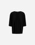 Herno RESORT T-SHIRT IN PLEATED JERSEY Black JG00056DR521099300