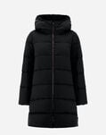 Herno A-SHAPE JACKET IN ARENDELLE AND NEW LADY FAUX FUR Black PI001948D12414Z9300