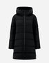 Herno A-SHAPE JACKET IN ARENDELLE AND NEW LADY FAUX FUR Black PI001948D12414Z9300