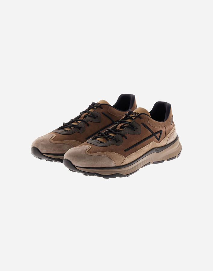 Herno HERNO MAGGIORE TRAINERS IN MULTICOLOURED SUEDE Dark Taupe SH000050USHOE532700