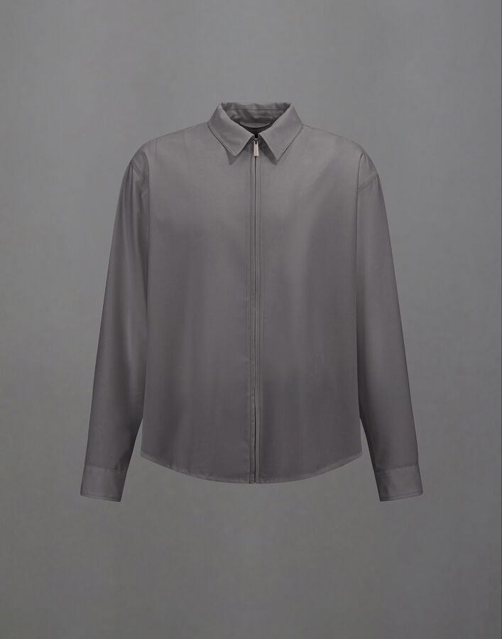 Herno LAMINAR SHIRT IN WOOL TOUCH Grey CM00017UL128479450