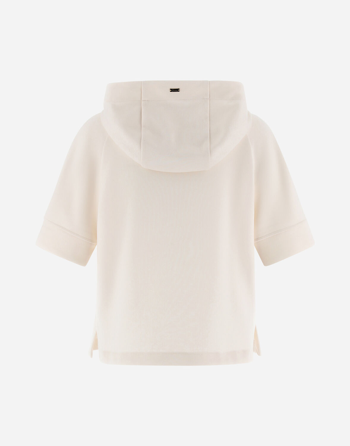 Herno Yoga Cape With Scarf In White