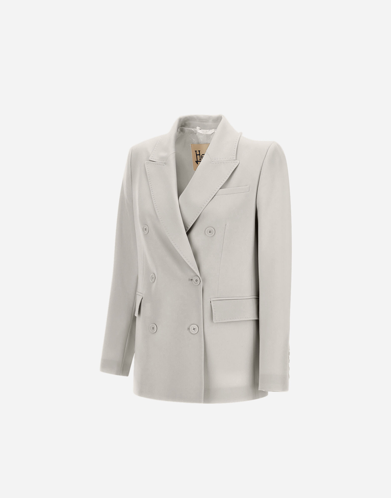【HERNO】FLAWLESS WOVEN 完璧な織りブレザー クリーム FLAWLESS WOVEN BLAZER in Cream for Women | Herno®