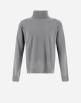 Herno RESORT SWEATER IN ENDLESS WOOL Light Grey ML00007UR702079406