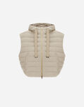 Herno VEST IN SHINY RIBBED KNIT Chantilly PI002034D126801985