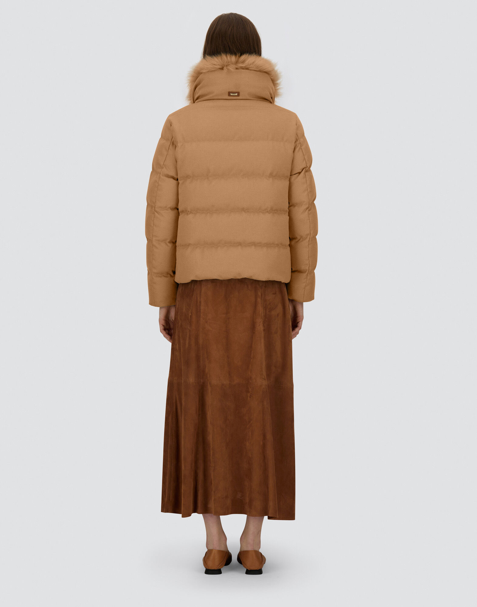 レディース シルクカシミア&Hモノグラム ジャケット キャメル | Herno